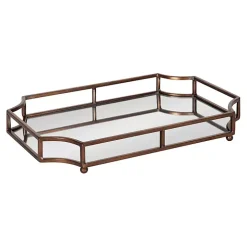 Bronze Scalloped Reflective Tray