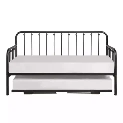 Bronze Spindleback Metal Trundle Day Bed