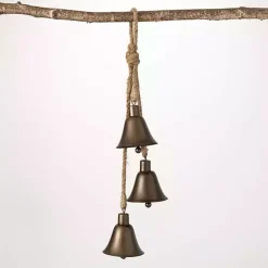 Bronze Trio Hanging Christmas Bells