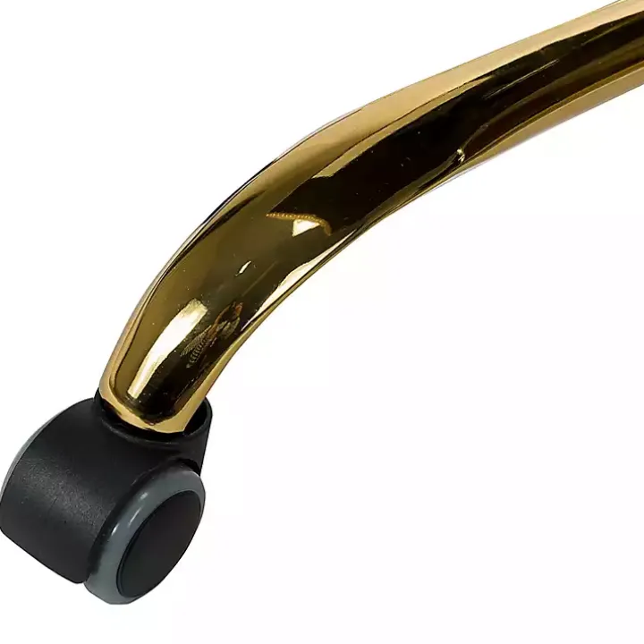 Brown and White Upholstered Cow Print Office Chair