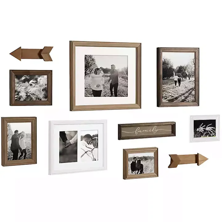 Brown Arrow 10-pc. Gallery Wall Picture Frame Set