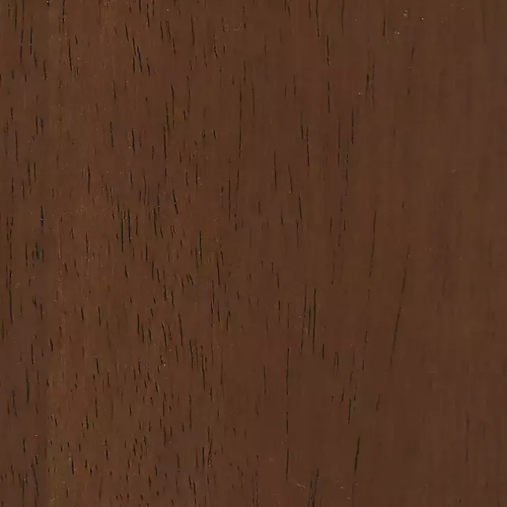 Brown Boucle Brown Faux Leather Bench