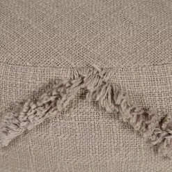 Brown Diamond Tufted Pouf