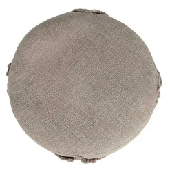 Brown Diamond Tufted Pouf