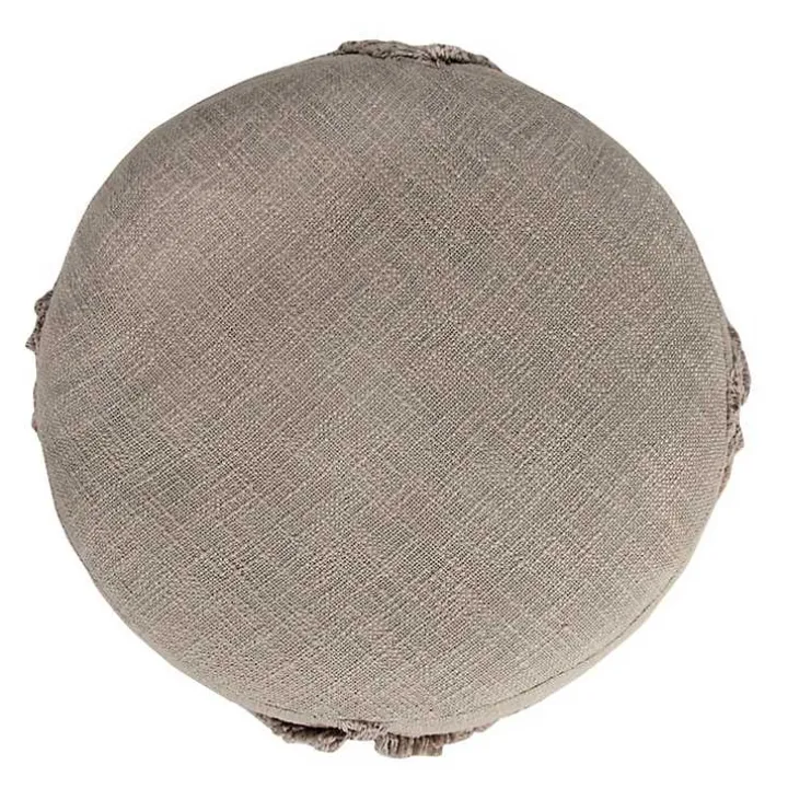 Brown Diamond Tufted Pouf