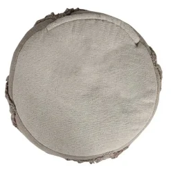 Brown Diamond Tufted Pouf