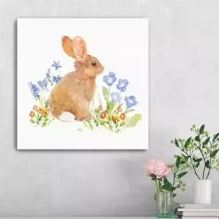 Brown Easter Bunny Canvas Art Print