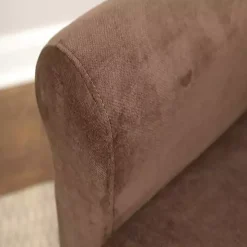 Brown Ellen Rolled Arms Accent Chair