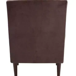 Brown Ellen Rolled Arms Accent Chair