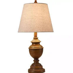 Brown Farmhouse Accent Table Lamp