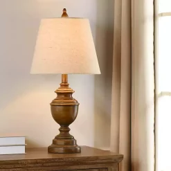 Brown Farmhouse Accent Table Lamp
