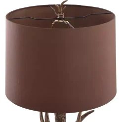 Brown Faux Antler Table Lamp
