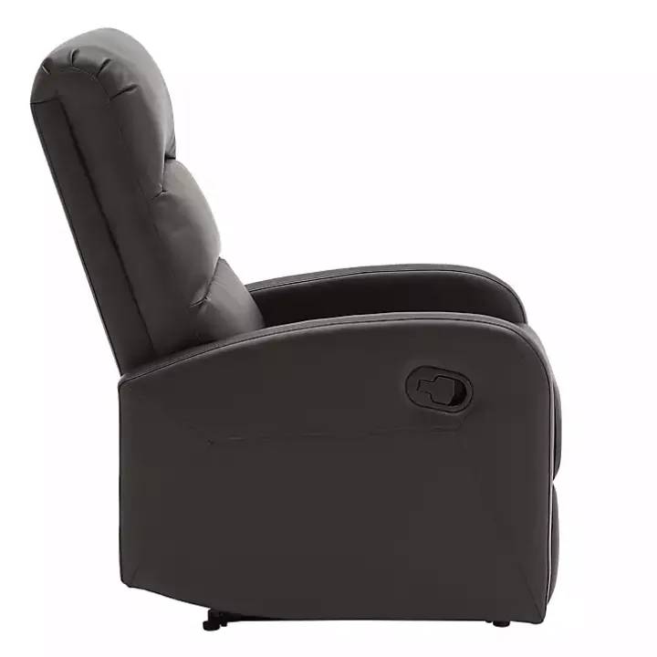 Brown Faux Leather Dormi Recliner