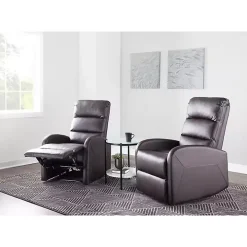 Brown Faux Leather Dormi Recliner
