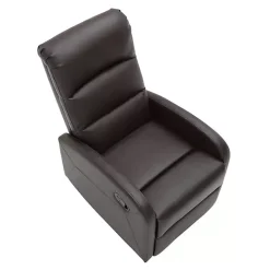 Brown Faux Leather Dormi Recliner