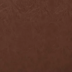 Brown Faux Leather Swivel Club Chair