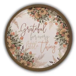 Brown Grateful for Every Little Thing Wall Plaque
