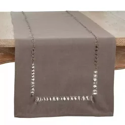 Brown Hemstitch Table Runner