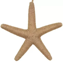 Brown Jute Starfish Wall Plaque