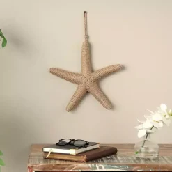 Brown Jute Starfish Wall Plaque