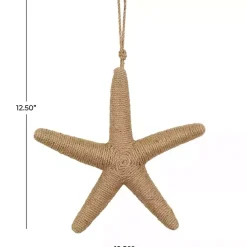 Brown Jute Starfish Wall Plaque