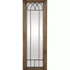 Brown Larissa Arched Window Leaning Mirror