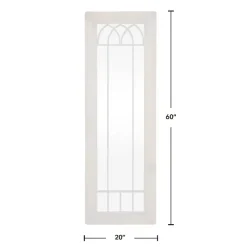 Brown Larissa Arched Window Leaning Mirror