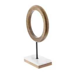 Brown Mango Wood Abstract Sculpture