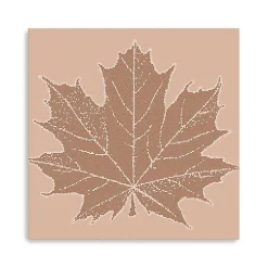 Brown Maple Leaf Giclee Canvas Art Print