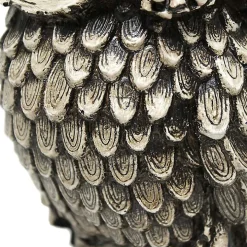 Brown Owl and Green Shade Table Lamp