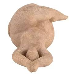 Brown Resin Namaste Female Yoga Figurine