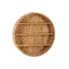 Brown Sea Grass Woven Round Wall Shelf
