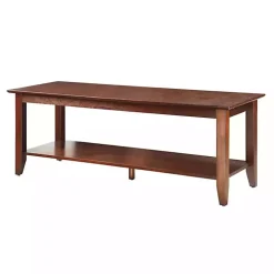 Brown Simple Rectangular Coffee Table