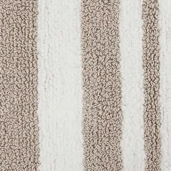 Brown Stripe Reversible Bath Mat, 45 in.