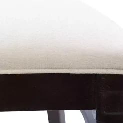 Brown Upholstered Oval Dining Chairs, Set of 2