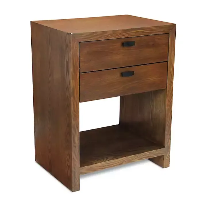 Brown Vivara 2-Drawer Nightstand