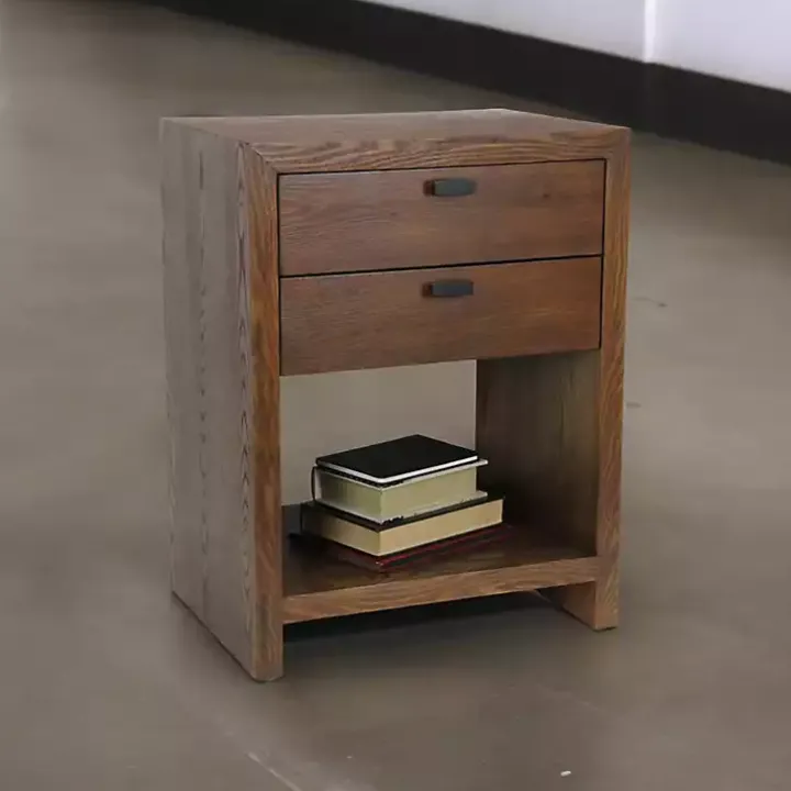 Brown Vivara 2-Drawer Nightstand