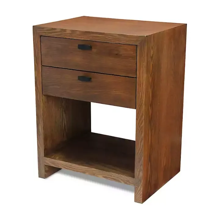 Brown Vivara 2-Drawer Nightstand