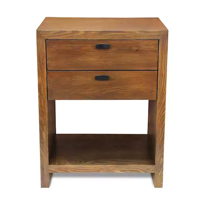 Brown Vivara 2-Drawer Nightstand