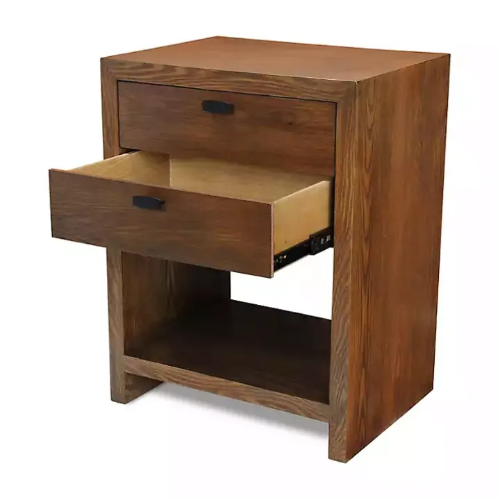 Brown Vivara 2-Drawer Nightstand