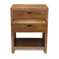 Brown Vivara 2-Drawer Nightstand