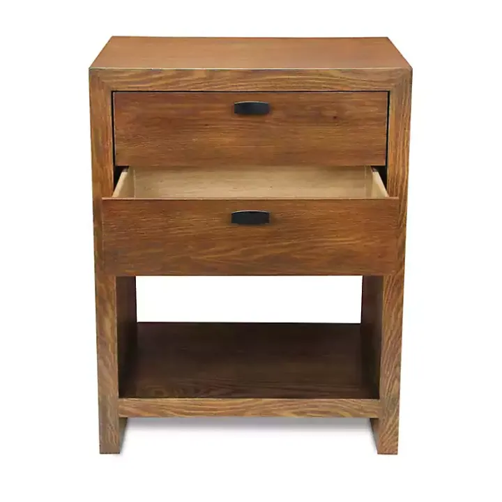 Brown Vivara 2-Drawer Nightstand