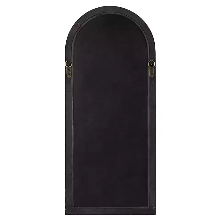 Brown Windowpane Arch Geoffrey Mirror