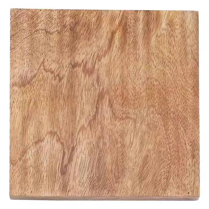 Brown Wood and Gold Tic Tac Toe Game Set