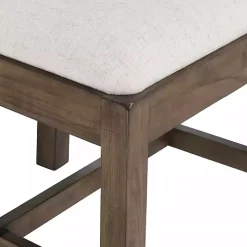 Brown Wood Farmhouse Dining Chairs, Set of 2