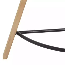 Brown Wood Half Round Console Table