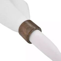 Brown Wood Napkin Rings, Set of 4