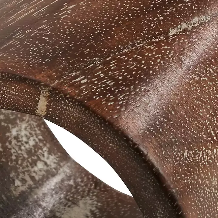 Brown Wood Napkin Rings, Set of 4