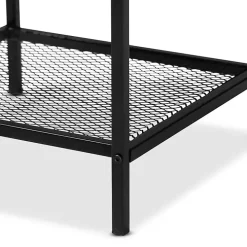 Brown Wood Raised Edge Side Table