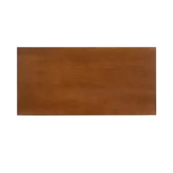 Brown Wood Slatted Bottom Shelf Coffee Table